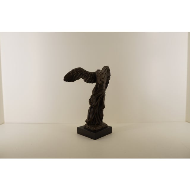 Vintage Bronze Winged Victory of Samothrace Sculpture For Sale - Image 9 of 12