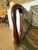 Elegant and updated pair of inlaid mahogany and satinwood Federal Sheraton armchairs newly upholstered in a stunning...