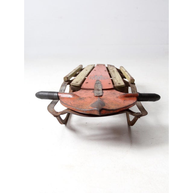 Mid-Century Red Rocket Sled For Sale - Image 10 of 13
