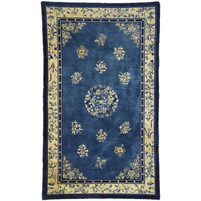 Antique Chinese Peking Rug - 04'01 x 06'09 For Sale In Dallas - Image 6 of 6