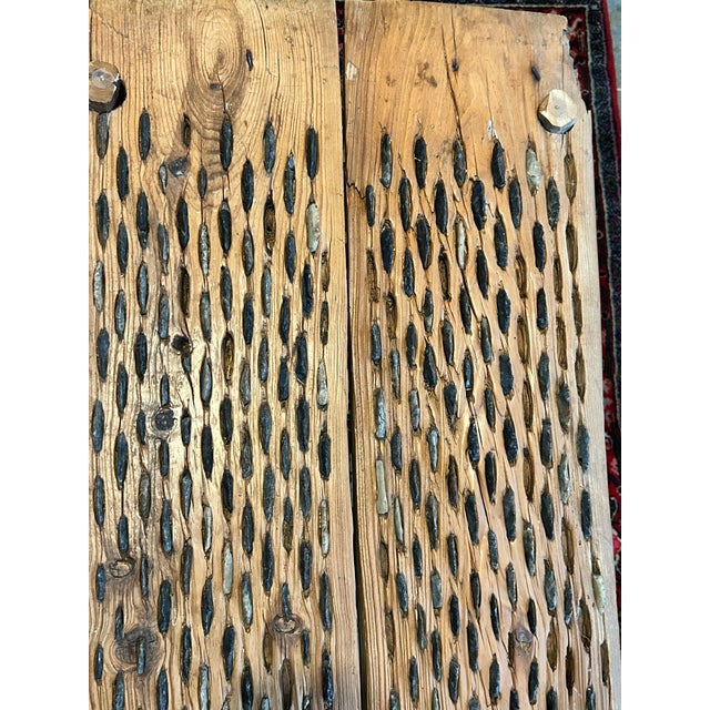 Early 20th Century Rustic Threshing Board Coffee Table For Sale - Image 9 of 10