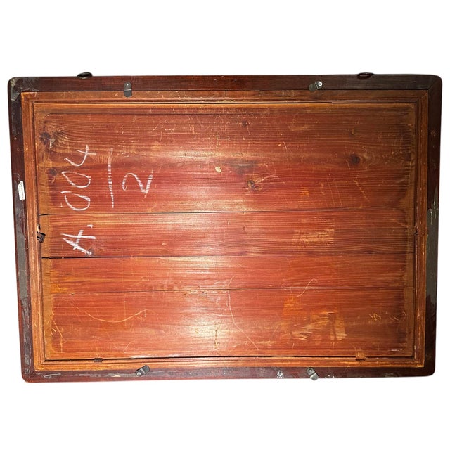 Sky Blue Late 19th Century A Pair of Qing Dynasty Chinese Reverse Glass Paintings For Sale - Image 8 of 10