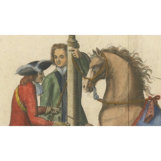 William Cavendish, Courbette Horse Training, 1700s, Engraving For Sale - Image 5 of 12