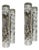 Ice Glass Wall Lights from Doria Leuchten, Germany, 1970s, Set of 2 For Sale