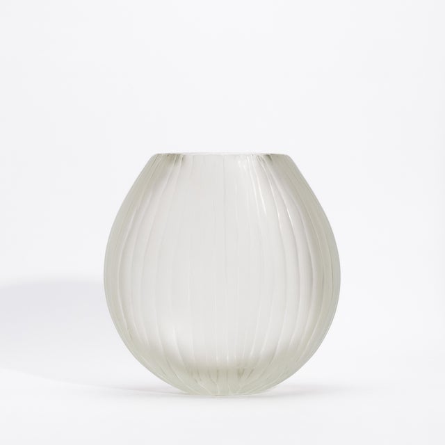 2020s Hand-Blown Murano Supreme Vase in Citrine Large For Sale - Image 5 of 12
