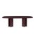 Burgundy Zola Burgundy Lacquer Oval Dining Table For Sale - Image 8 of 11