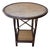 Palecek Vintage Boho Chic Bamboo and Rattan Round Accent Table in Excellent Condition For Sale