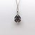 Modern 1.8ct Sapphire Pendant W Earth Mined Diamonds in Solid 14k White Gold | Pear 8x6mm For Sale - Image 3 of 3