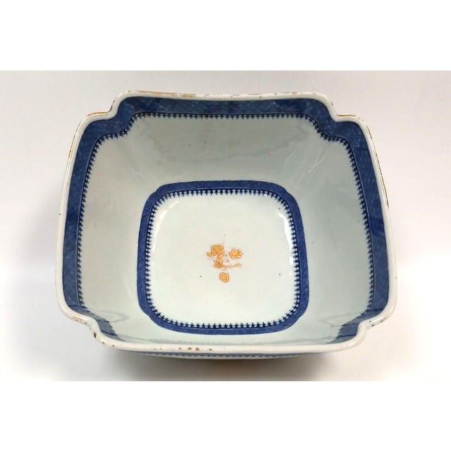Ceramic Antique Chinese Export Armorial Bowl For Sale - Image 7 of 9