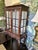 Brown Carved Mahogany Vitrine Display Cabinet For Sale - Image 8 of 16