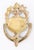 Antique Art Nouveau French Brass Door Knocker For Sale - Image 4 of 5