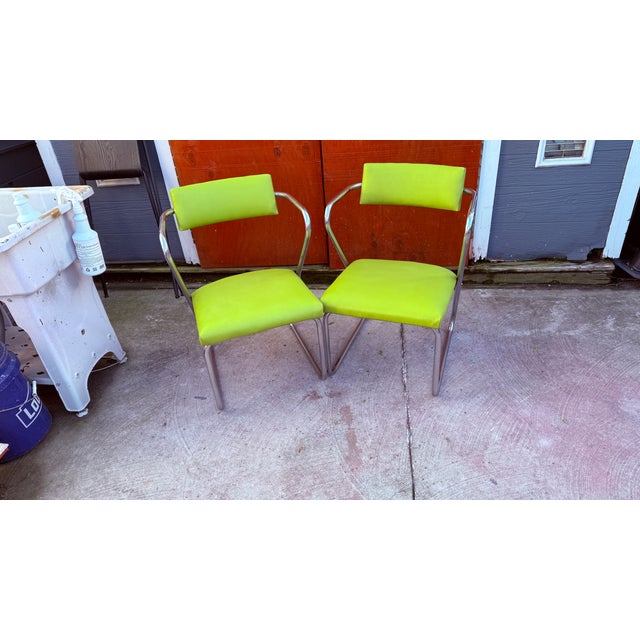 The Essence of Machine Age Design This rare pair of "Z" cantilever chairs, designed by the iconic Gilbert Rohde for the...