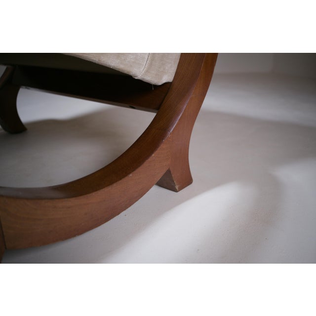 Modernist Art Deco Armchair by Rosello in the Style of Jacques Adnet, Paris, 1940 For Sale - Image 13 of 18