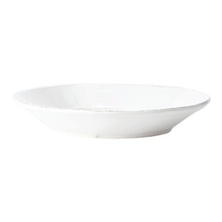Lastra White Melamine Low Pasta Bowl For Sale