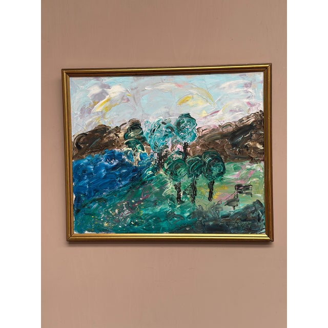 1990s Norvy, Forest, 1994, Oil on Canvas, Framed For Sale - Image 5 of 18