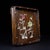 Late 19th Century Square Wooden Tray With Mother-of-Pearl Bird and Floral Inlay For Sale - Image 5 of 10