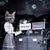 In "Save Our Future II," a surreal juxtaposition unfolds as a figure with a cat's head stands beside two mailboxes labeled...