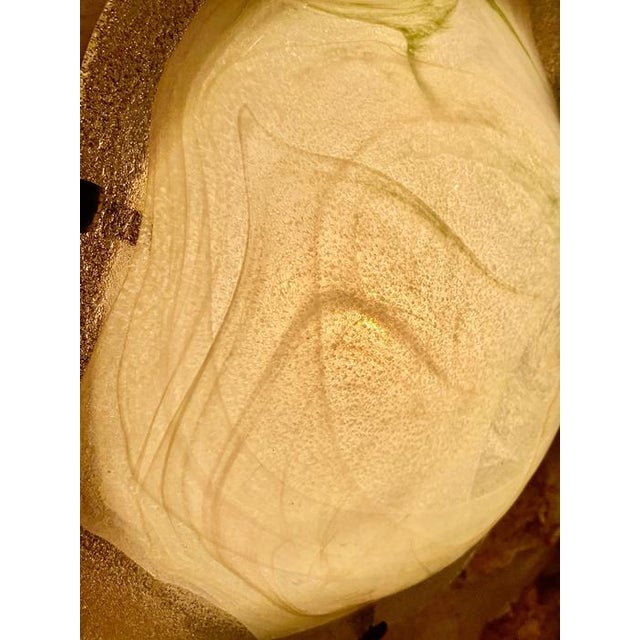 1980s Large Murano Glass Flower Wall Light, Italy, 1980s For Sale - Image 5 of 8