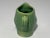 Art Nouveau Antique Glazed Stoneware Face Creamer: Green Ceramic Girl For Sale - Image 3 of 10