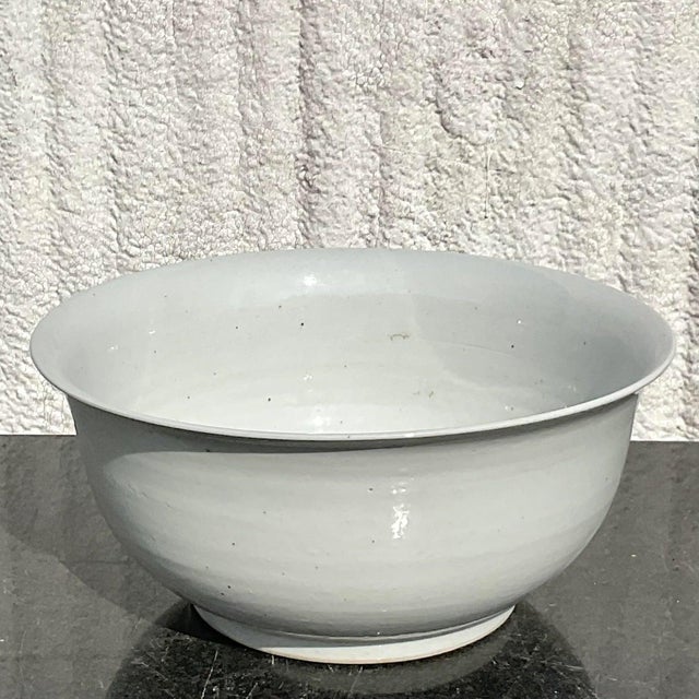 Vintage Monumental Glazed Ceramic Centerpiece Bowl For Sale - Image 12 of 13