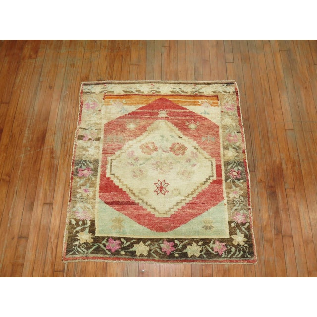 A square size mid 20th century Turkish Anatolian Rug