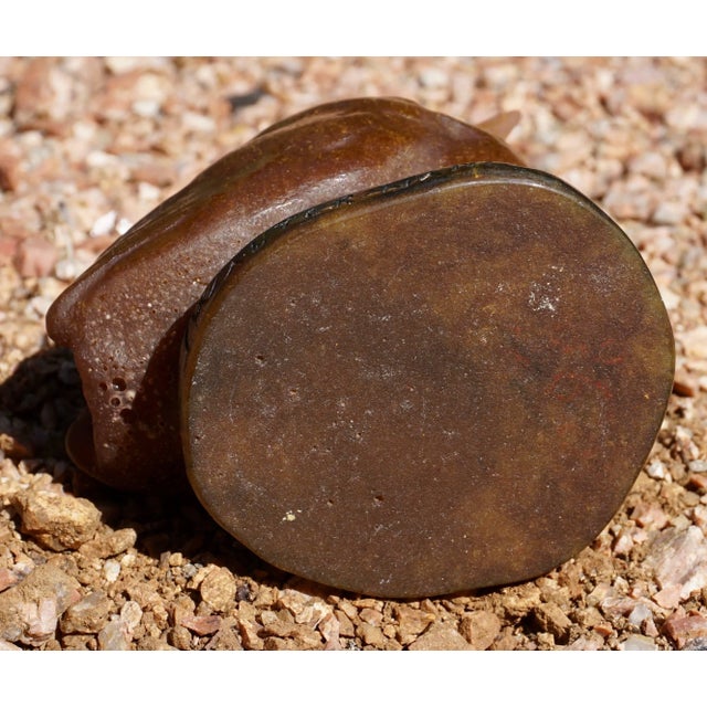 Amalric Walter Henri Berge Pate De Verre Brown Bird Paperweight For Sale - Image 9 of 10