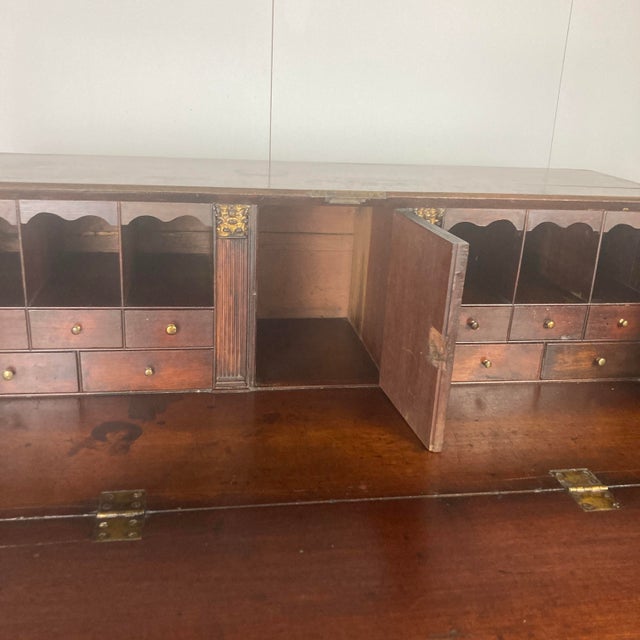 Georgian Mahogany Bureau, Mid -18th Century For Sale - Image 17 of 18
