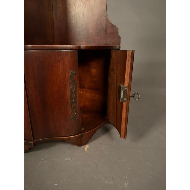 Wood 19th Century French Walnut Corner Cupboard, Circa 1850 For Sale - Image 7 of 16