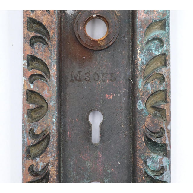 Bronze 1890s Vernacular Bronze Entry Door Set For Sale - Image 8 of 10