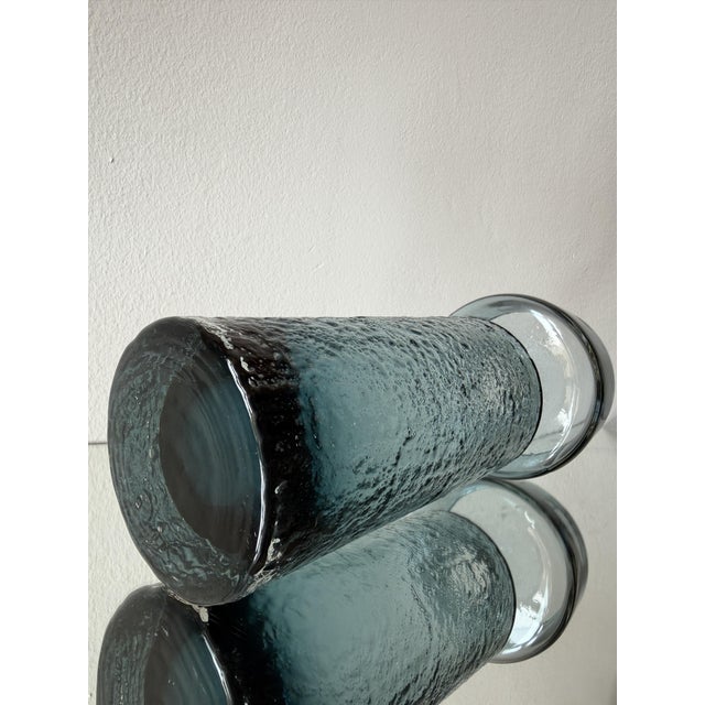 Model 1495 Smoke Blue Safari Vase by Tamara Aladin for Riihimäen Lasi, 1970s For Sale - Image 10 of 13