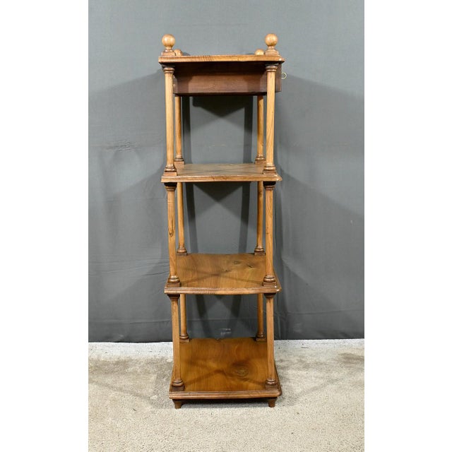 Small Walnut Shelf Unit, 1900 For Sale - Image 16 of 18