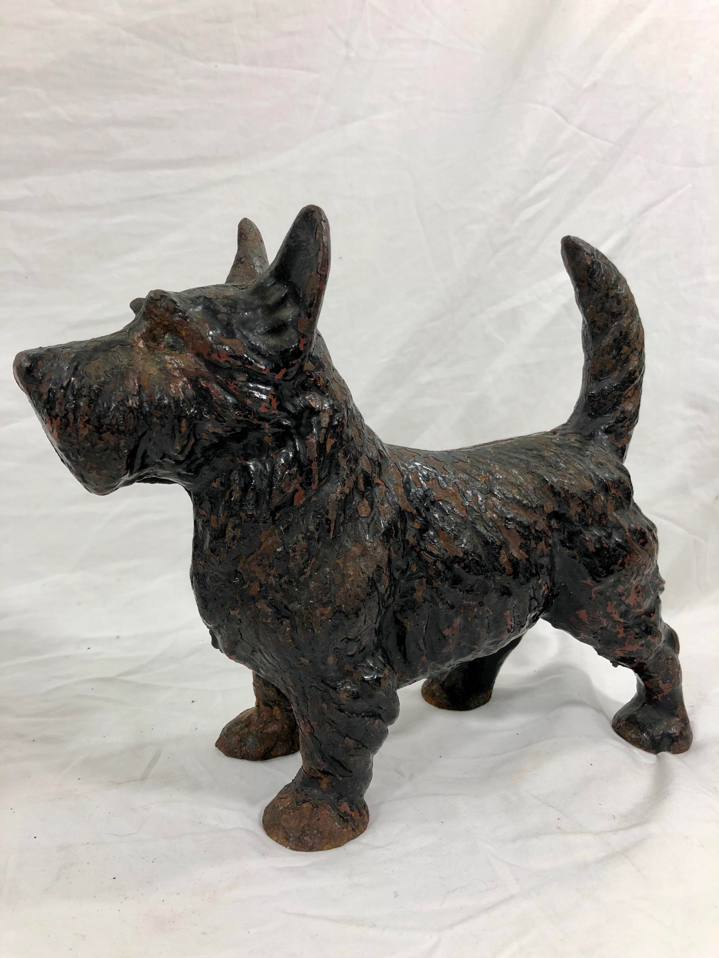 vintage cast iron scottie dog