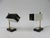 Small Mid-Century Brass, Black & White Bedside Table Lamps, 1950s, Set of 2 For Sale - Image 6 of 18