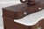 Antique Empire Burl Walnut Marble Top Dresser W. Mirror For Sale - Image 9 of 18