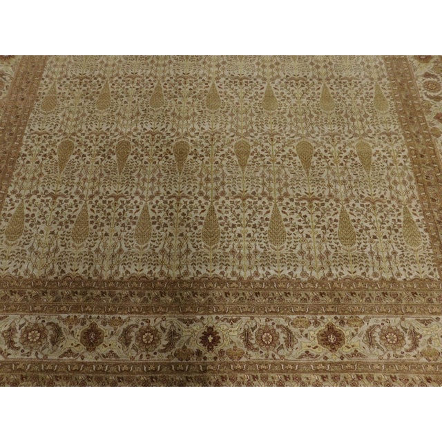Textile Extra Fine Hand-Knotted Paisley rug.8'x 9'10" For Sale - Image 7 of 18