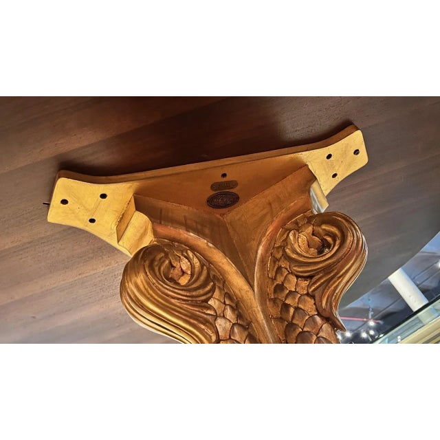 Karges Furniture Karges Furniture Dolphin Base Dining Table For Sale - Image 4 of 9