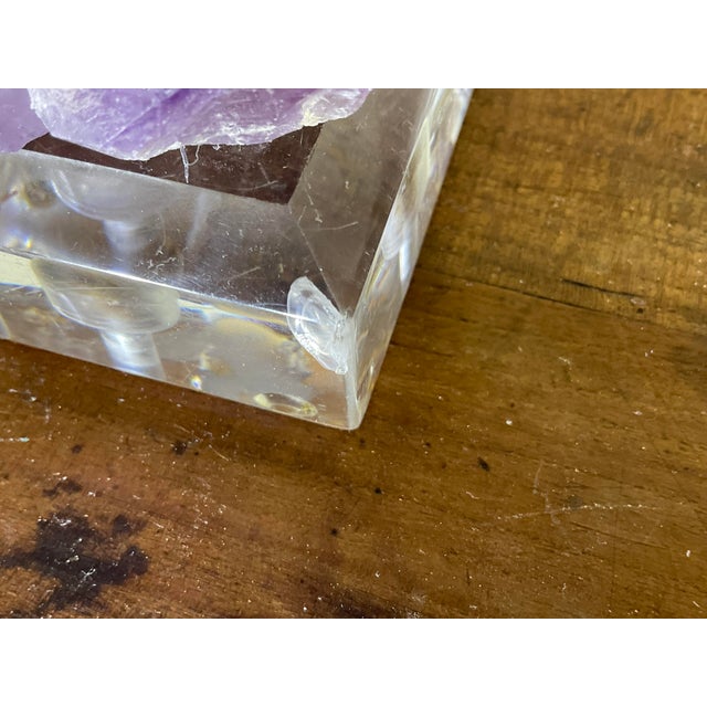One of a Kind Pair of Original Amethyst Crystal Table Lamps by - Joseph Malekan For Sale - Image 13 of 18