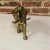 Nice Quality Vintage Heavy Brass Figural Statue Of An Elephant. Engraved Persian Rug Design On Back And Head.
