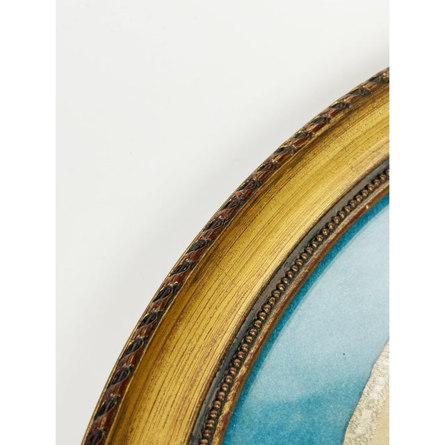 Silk Embroidered Artwork in Gilt Frame, France, 19th Century For Sale - Image 10 of 15