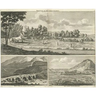 Three Views of the Middle East, 1711, Paper For Sale