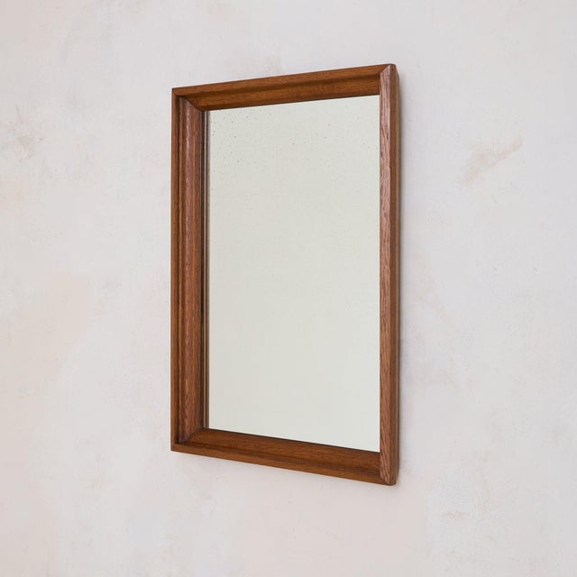 French French Rectangular Wood Wall Mirror, 1940s - 2 Available For Sale - Image 3 of 8