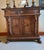 Chestnut Antique Baroque 17th C. Two Door Carved Cabinet on Carved Paw Feet. 45.5l X 16.5d X 43.5h For Sale - Image 8 of 9