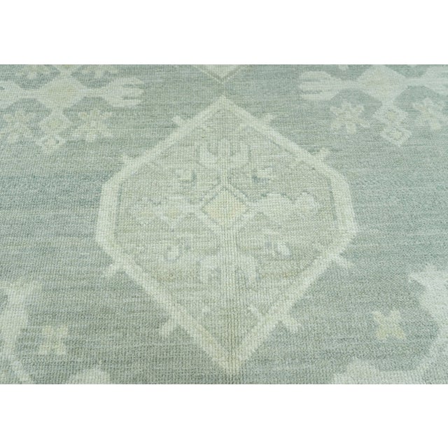 Turkish Turkish Oushak Rug 9' x 12'5" #19508 For Sale - Image 3 of 8