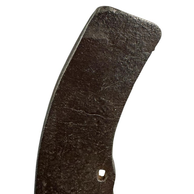 Black Rather Large Early 20th Century Shire Horseshoe Hook For Sale - Image 8 of 10