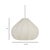 2020s Zubeda Cotton Teardrop Pendant Lamp, Small For Sale - Image 5 of 6