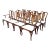 Mid 20th Century of 12 Restored Solid Mahogany Queen Anne Dining Chairs For Sale