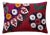Hand Embroidered Suzani Lumbar Pillow Cover 20'' X 28'' For Sale