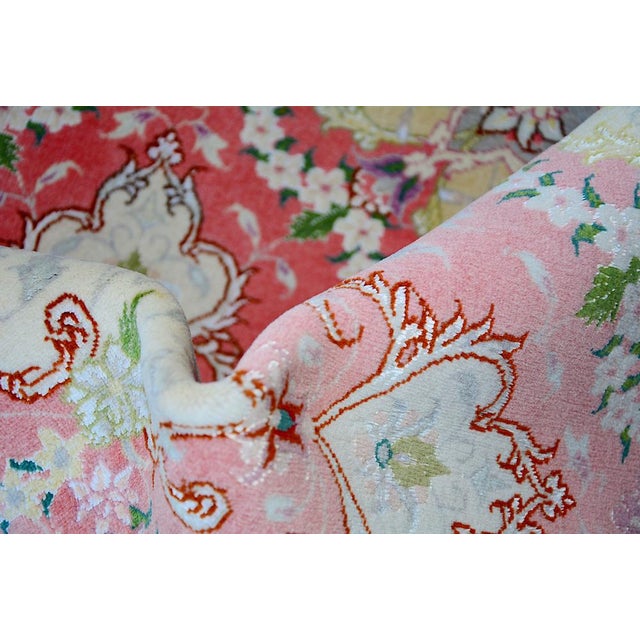 Silk Tabriz Rugs, 1990s, Set of 2 For Sale - Image 12 of 18