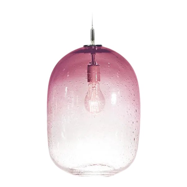 Cosmos Pendant Light from the Fizz Collection in Rose Quartz For Sale
