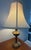 Mid-Century Modern Vintage Mid-Century Modern Brass Table Lamp With Bell Shade For Sale - Image 3 of 4